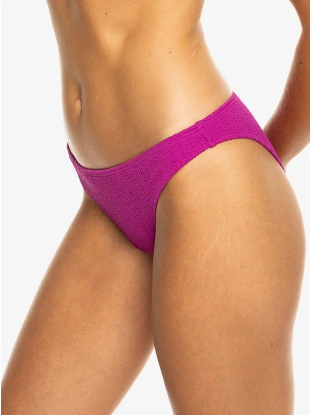 $44 ROXY Women’s Aruba Moderate Bikini Bottom In Pink Size M
